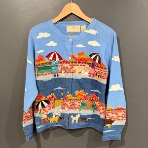 Design Options by Philip & Jane Gordon Scenic Sweater size Large